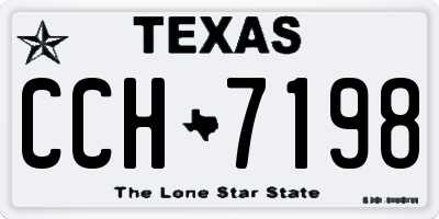 TX license plate CCH7198