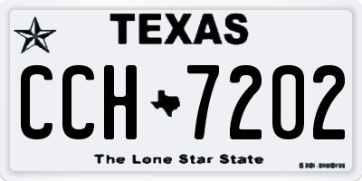 TX license plate CCH7202