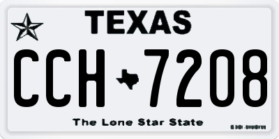 TX license plate CCH7208