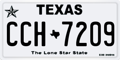TX license plate CCH7209