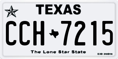 TX license plate CCH7215
