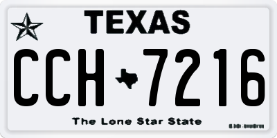 TX license plate CCH7216