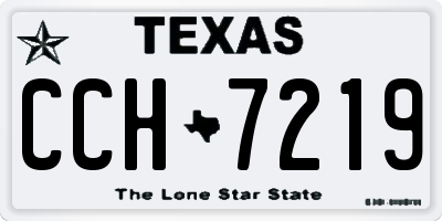 TX license plate CCH7219
