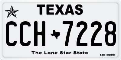 TX license plate CCH7228