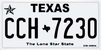 TX license plate CCH7230