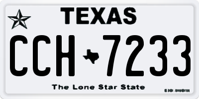 TX license plate CCH7233