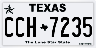 TX license plate CCH7235