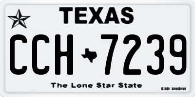 TX license plate CCH7239