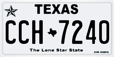TX license plate CCH7240