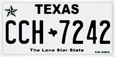 TX license plate CCH7242