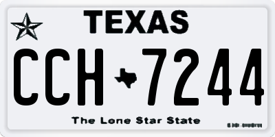 TX license plate CCH7244