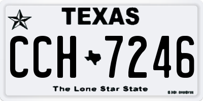 TX license plate CCH7246