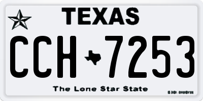TX license plate CCH7253