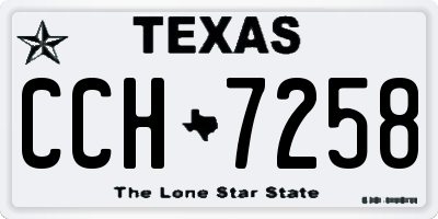 TX license plate CCH7258