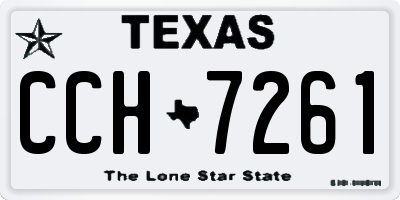 TX license plate CCH7261