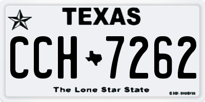 TX license plate CCH7262