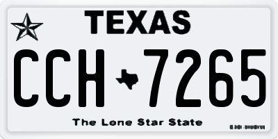 TX license plate CCH7265