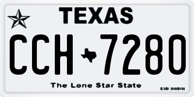 TX license plate CCH7280