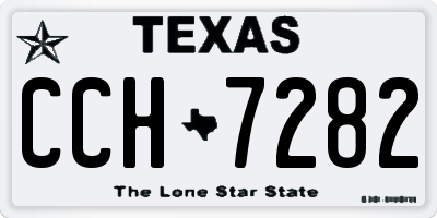TX license plate CCH7282