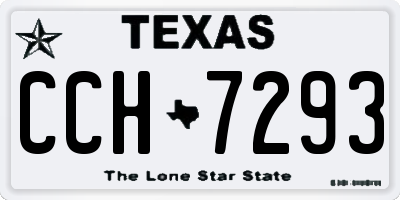 TX license plate CCH7293