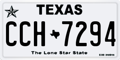 TX license plate CCH7294