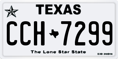 TX license plate CCH7299
