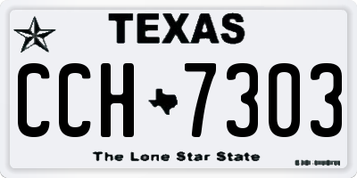 TX license plate CCH7303