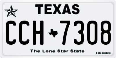 TX license plate CCH7308