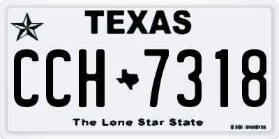 TX license plate CCH7318