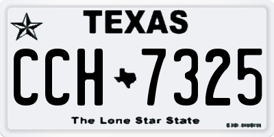 TX license plate CCH7325