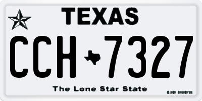 TX license plate CCH7327