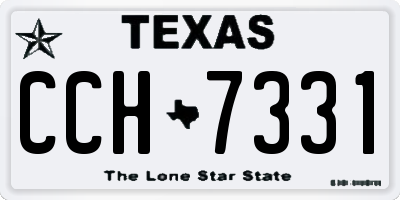 TX license plate CCH7331