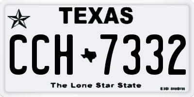 TX license plate CCH7332