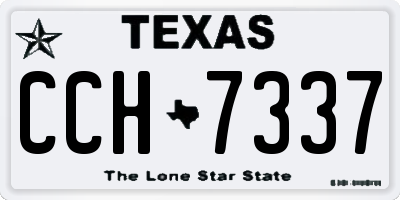 TX license plate CCH7337