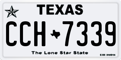 TX license plate CCH7339