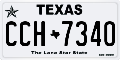 TX license plate CCH7340