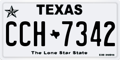 TX license plate CCH7342