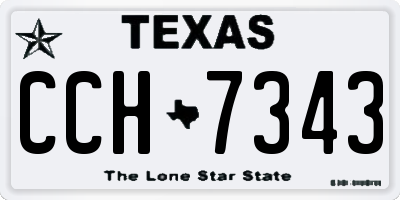 TX license plate CCH7343