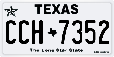 TX license plate CCH7352