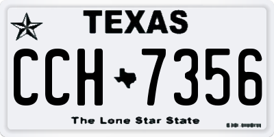 TX license plate CCH7356