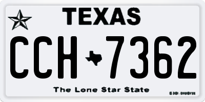TX license plate CCH7362