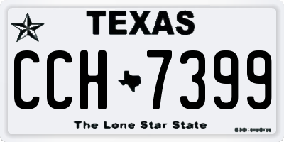 TX license plate CCH7399