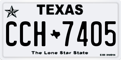 TX license plate CCH7405