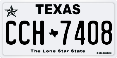 TX license plate CCH7408