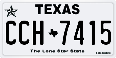 TX license plate CCH7415