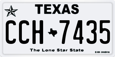 TX license plate CCH7435