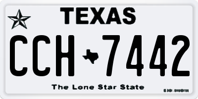 TX license plate CCH7442
