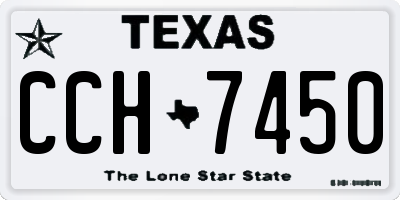 TX license plate CCH7450