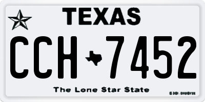 TX license plate CCH7452