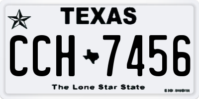 TX license plate CCH7456